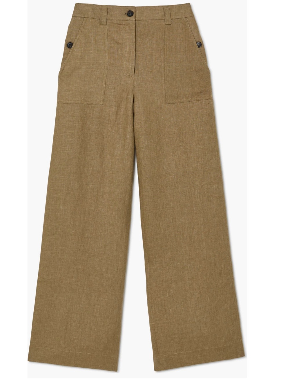 Reiss Ashby Wide Leg Linen Pants Size 4 - Picture 3 of 12